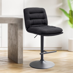 Tabouret de bar Damar tissu...