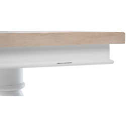 Table d'appoint Goa 70 naturel/blanc