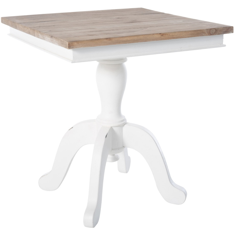 Table d'appoint Goa 50 naturel/blanc