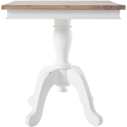Table d'appoint Goa 50 naturel/blanc