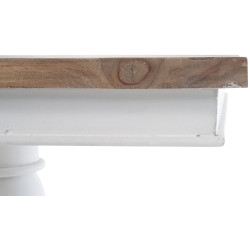 Table d'appoint Goa 50 naturel/blanc
