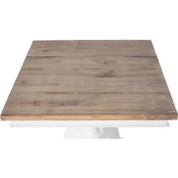 Table d'appoint Goa 50 naturel/blanc