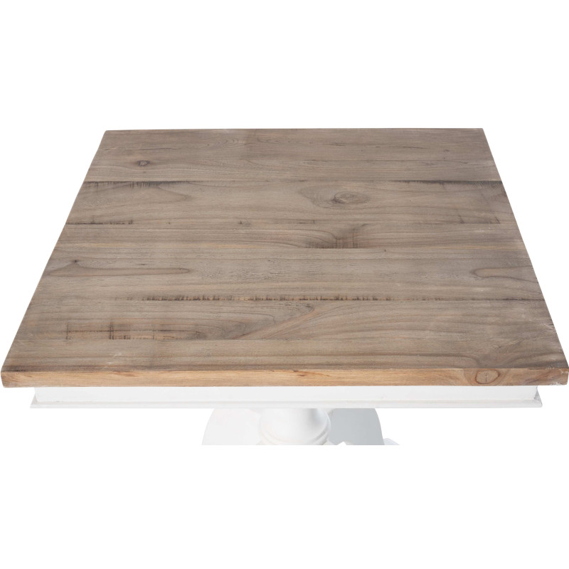 Table d'appoint Goa 50 naturel/blanc