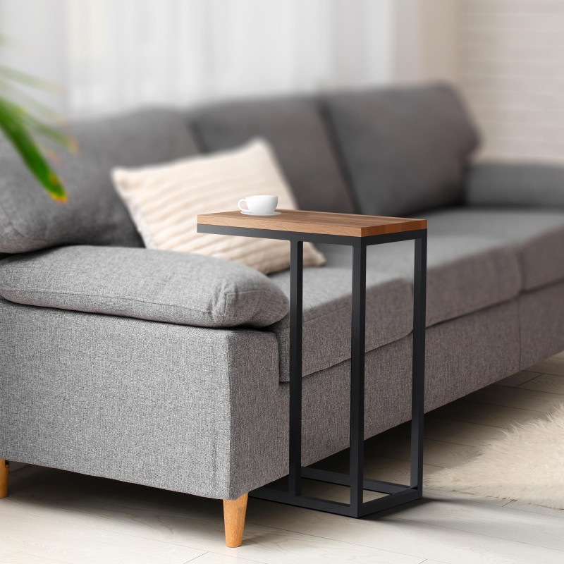 Table d'appoint Manteo 46x25x63 cm chêne