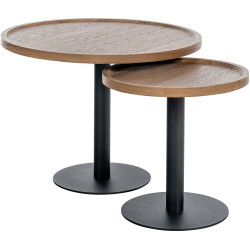 Ensemble de tables d'appoint Aspen brun
