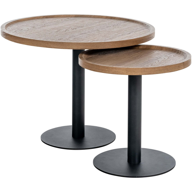 Ensemble de tables d'appoint Aspen brun