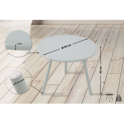 Table basse Berea turquoise
