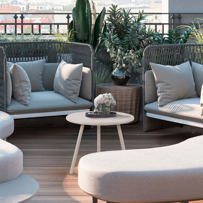 Table basse Berea gris clair