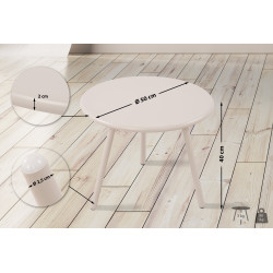 Table basse Berea gris clair
