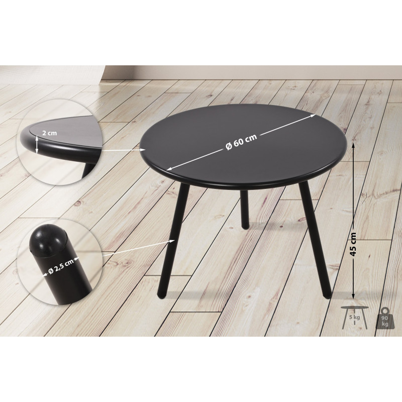 Table basse Minot noir