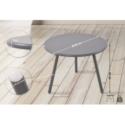 Table basse Minot gris foncé