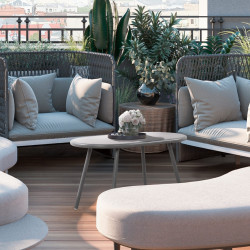 Table basse Velva gris foncé