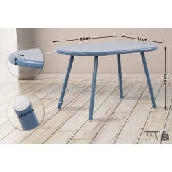 Table basse Velva bleu