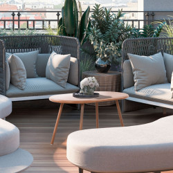 Table basse Velva terre cuite