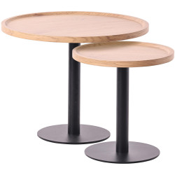 Ensemble de tables d'appoint Aspen nature