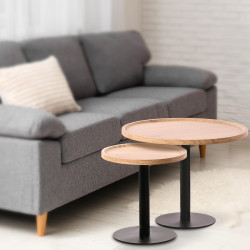 Ensemble de tables d'appoint Aspen nature