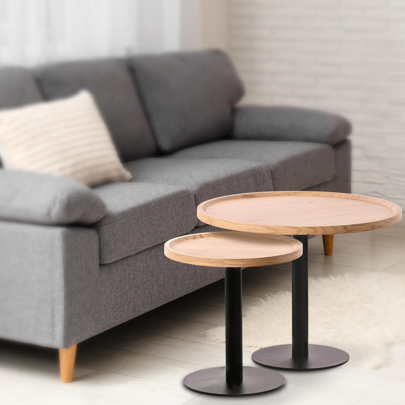Ensemble de tables d'appoint Aspen nature