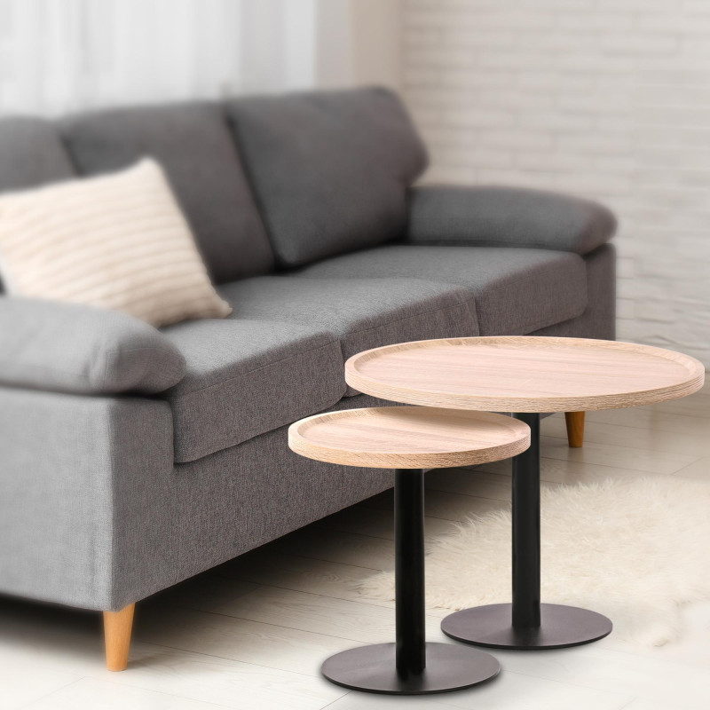 Ensemble de tables d'appoint Aspen chêne