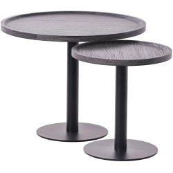 Ensemble de tables d'appoint Aspen gris