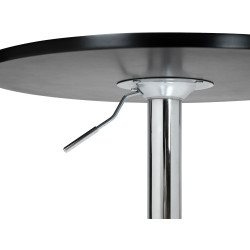 Table de bar ronde Lamoni noir