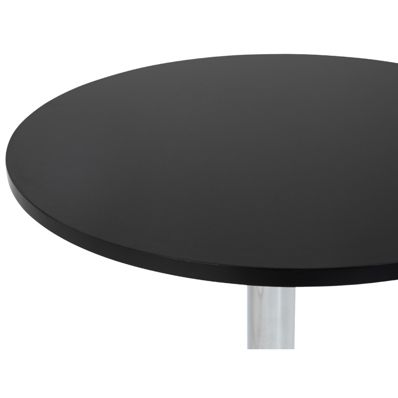 Table de bar ronde Lamoni noir