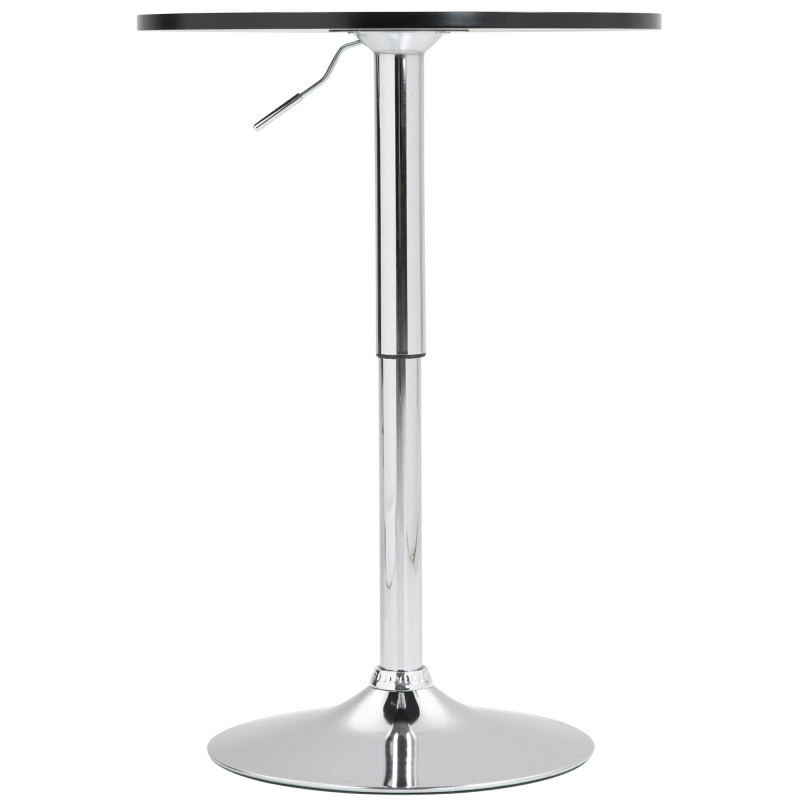 Table de bar ronde Lamoni noir