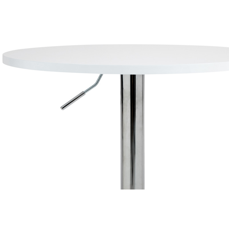 Table de bar ronde Lamoni blanc