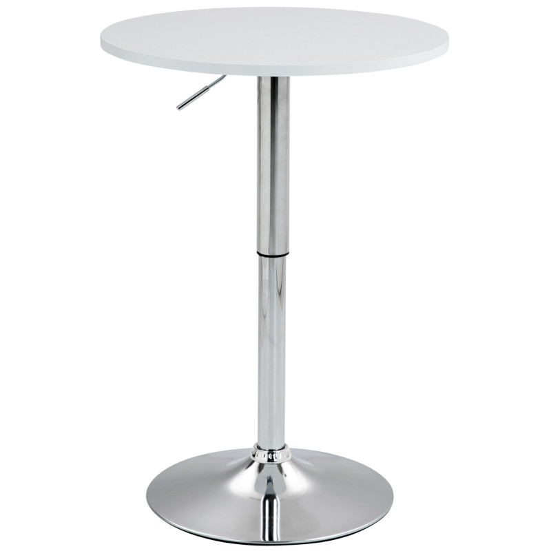 Table de bar ronde Lamoni blanc