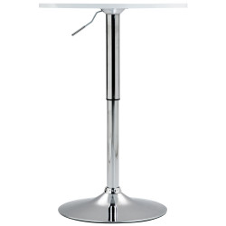 Table de bar ronde Lamoni blanc