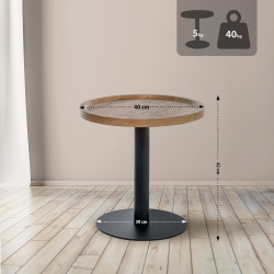 Table d'appoint Aspen M brun