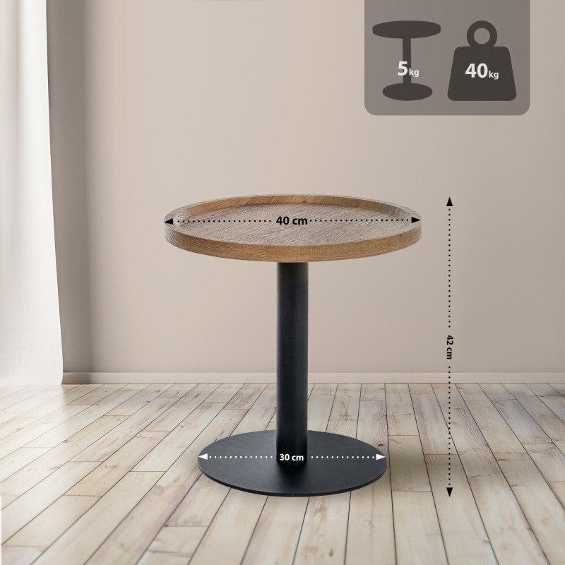 Table d'appoint Aspen M brun