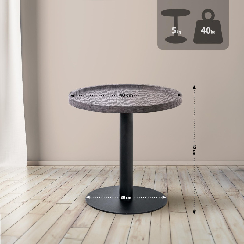 Table d'appoint Aspen M gris