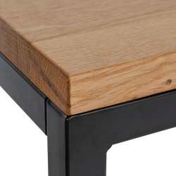 Table d'appoint Manteo 46x25x67 cm chêne