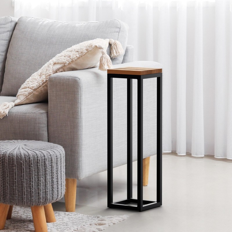 Table d'appoint Manteo 20x20x70 cm chêne