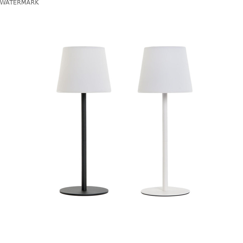 Lampe solaire Home ESPRIT Blanc Noir 15 x 15 x 40 cm
