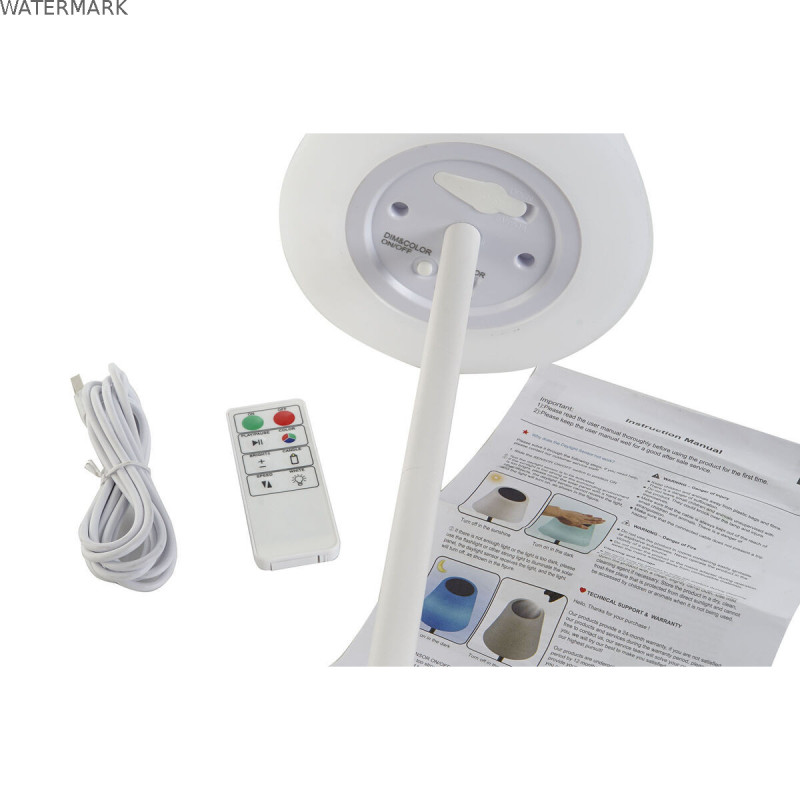 Lampe solaire Home ESPRIT Blanc Noir 15 x 15 x 40 cm