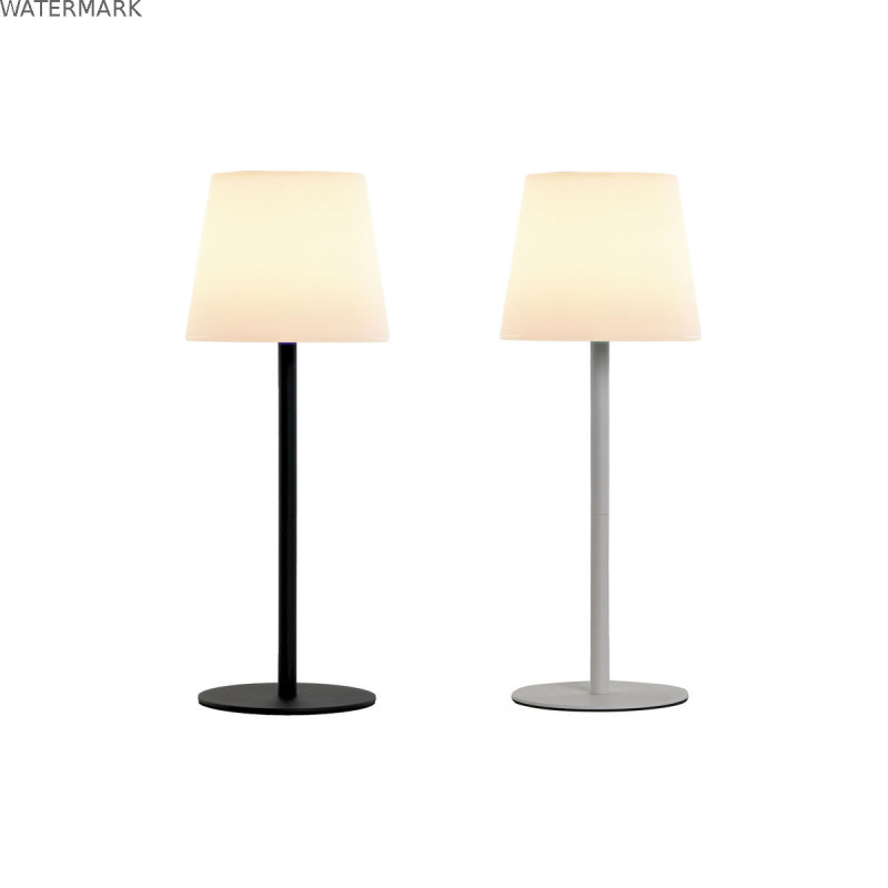 Lampe solaire Home ESPRIT Blanc Noir 15 x 15 x 40 cm