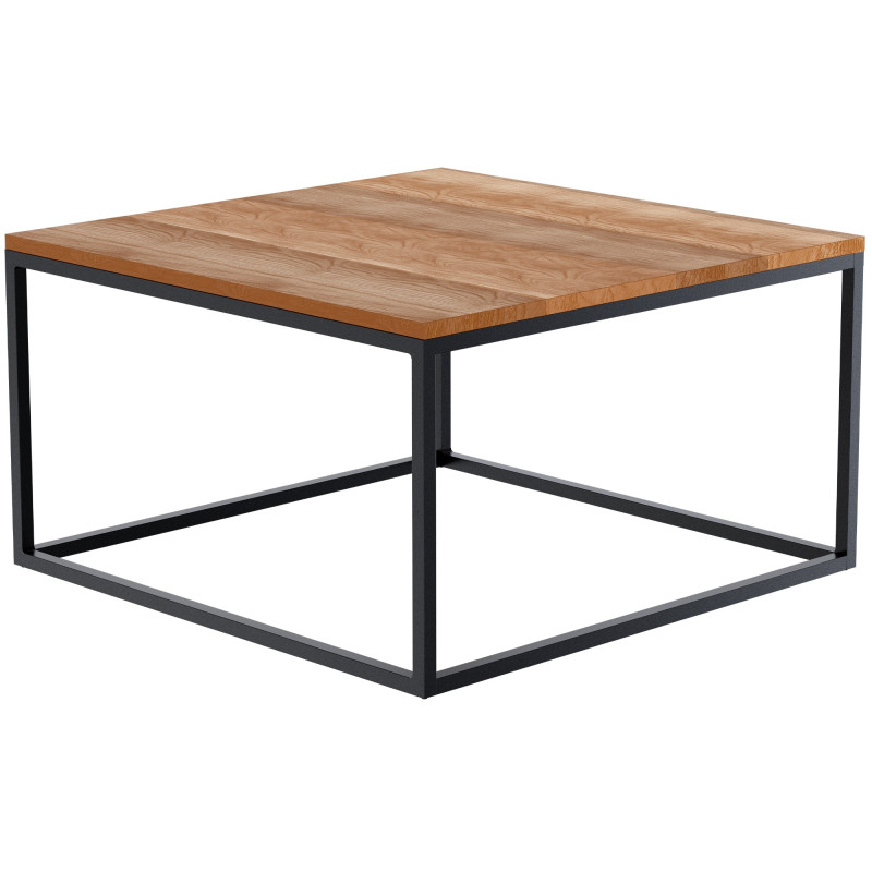 Table basse Manteo 80x80x45 cm chêne