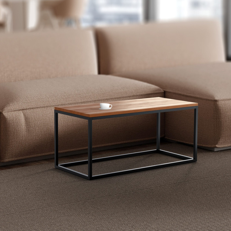 Table basse Manteo 100x45x50 cm chêne