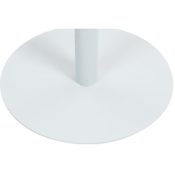 Table de bar ronde Hereford 75 cm blanc/blanc