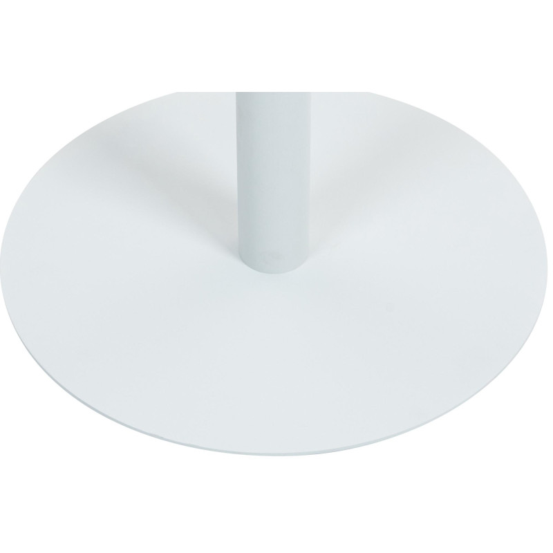 Table de bar ronde Hereford 75 cm blanc/blanc