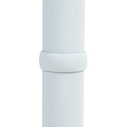 Table de bar ronde Hereford 75 cm blanc/blanc