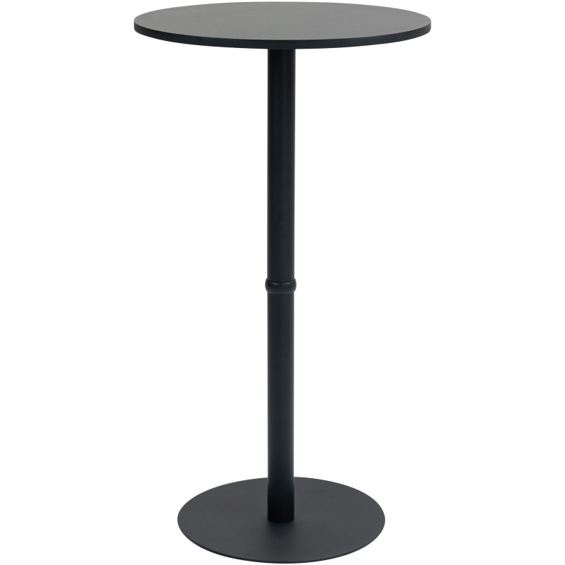 Table de bar ronde Hereford 60 cm noir/noir