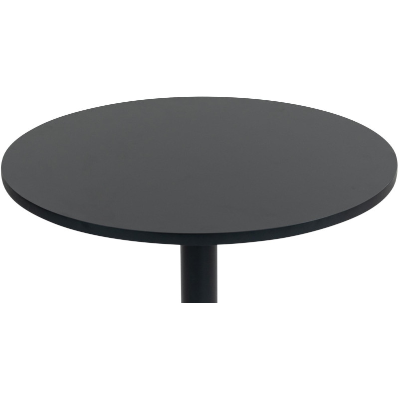Table de bar ronde Hereford 60 cm noir/noir