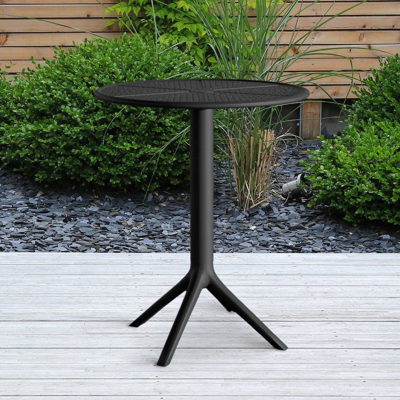 Table ronde Lacota 60 cm noir