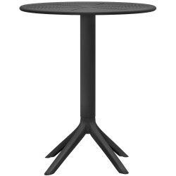 Table ronde Lacota 60 cm noir