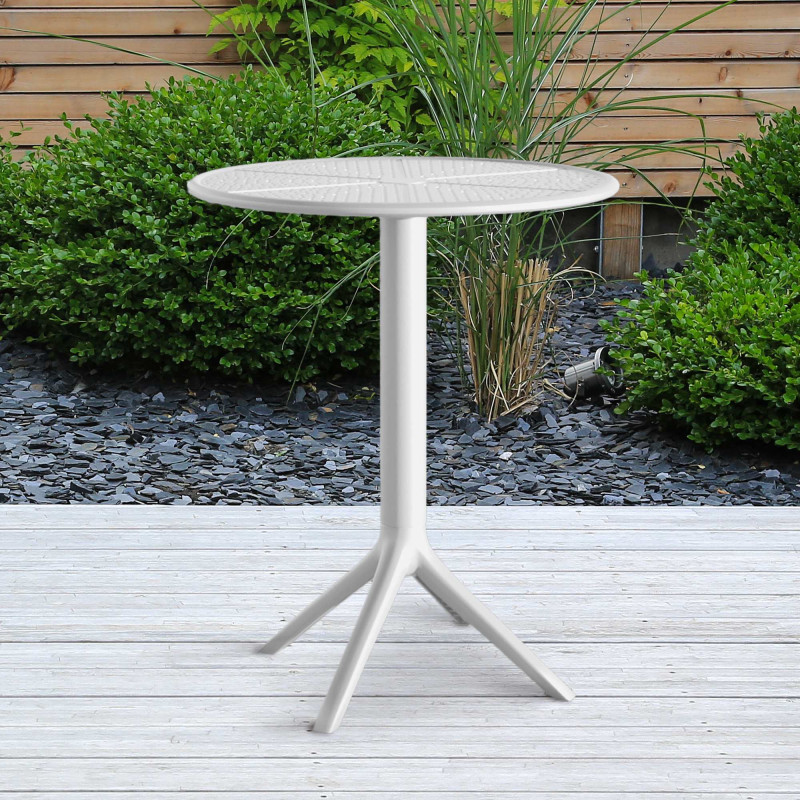 Table ronde Lacota 60 cm blanc