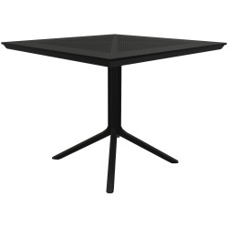Table Lenval 80x80 cm noir