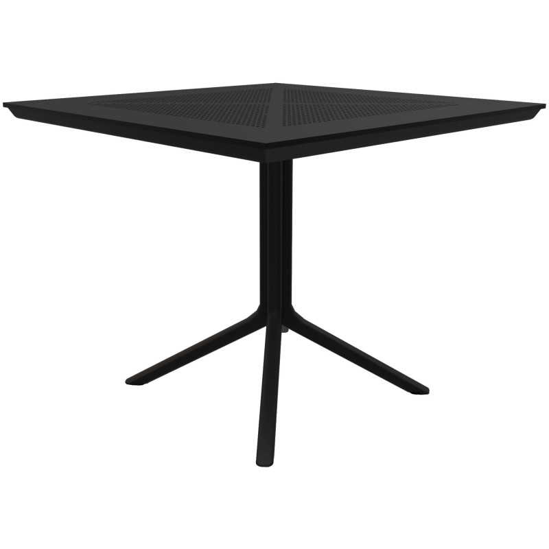 Table Lenval 80x80 cm noir