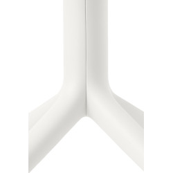 Table Lenval 80x80 cm blanc